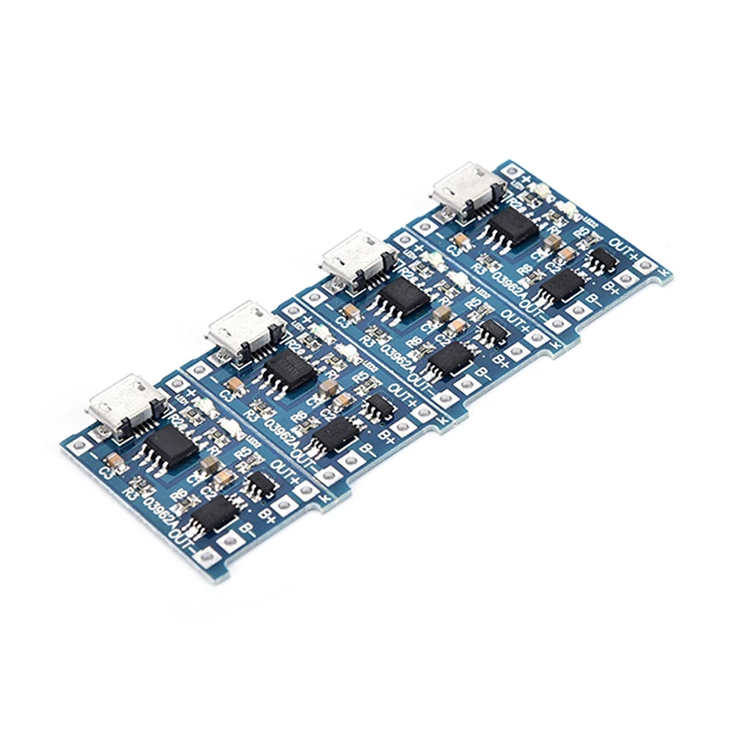 4pcs/lot 5V micro usb 1A 18650 lithium battery charger module charging board