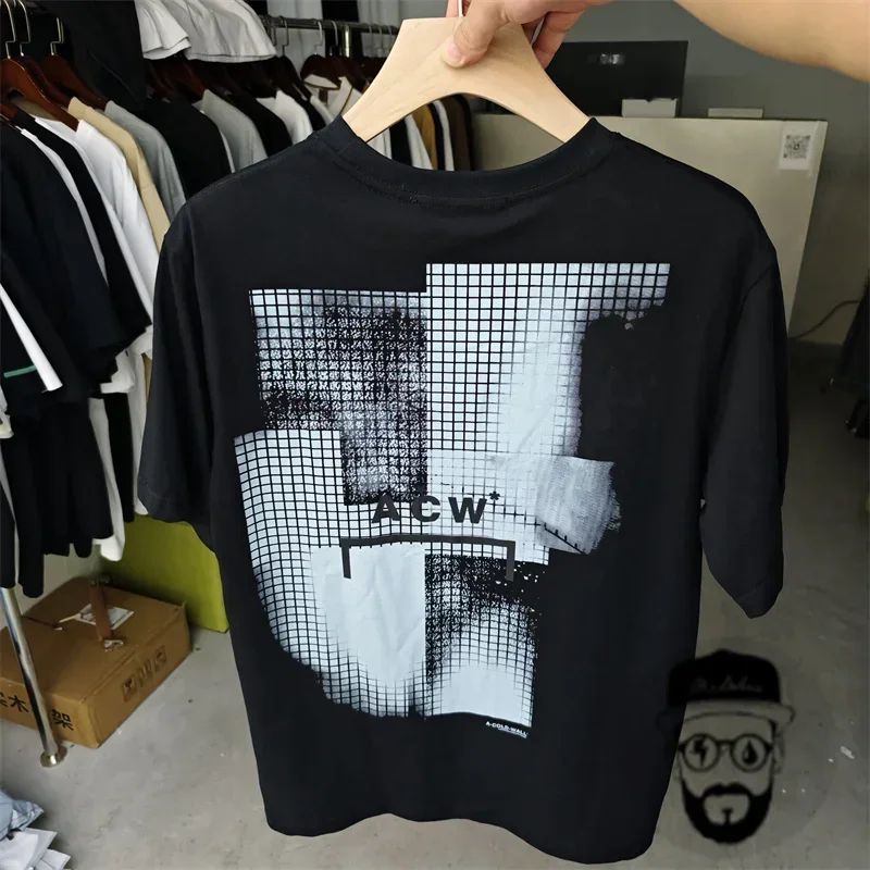 Black White Casual A-COLD WALL * T-shirt Men Women Loose Fitting ACW Tee Tops Graphic T Shirts