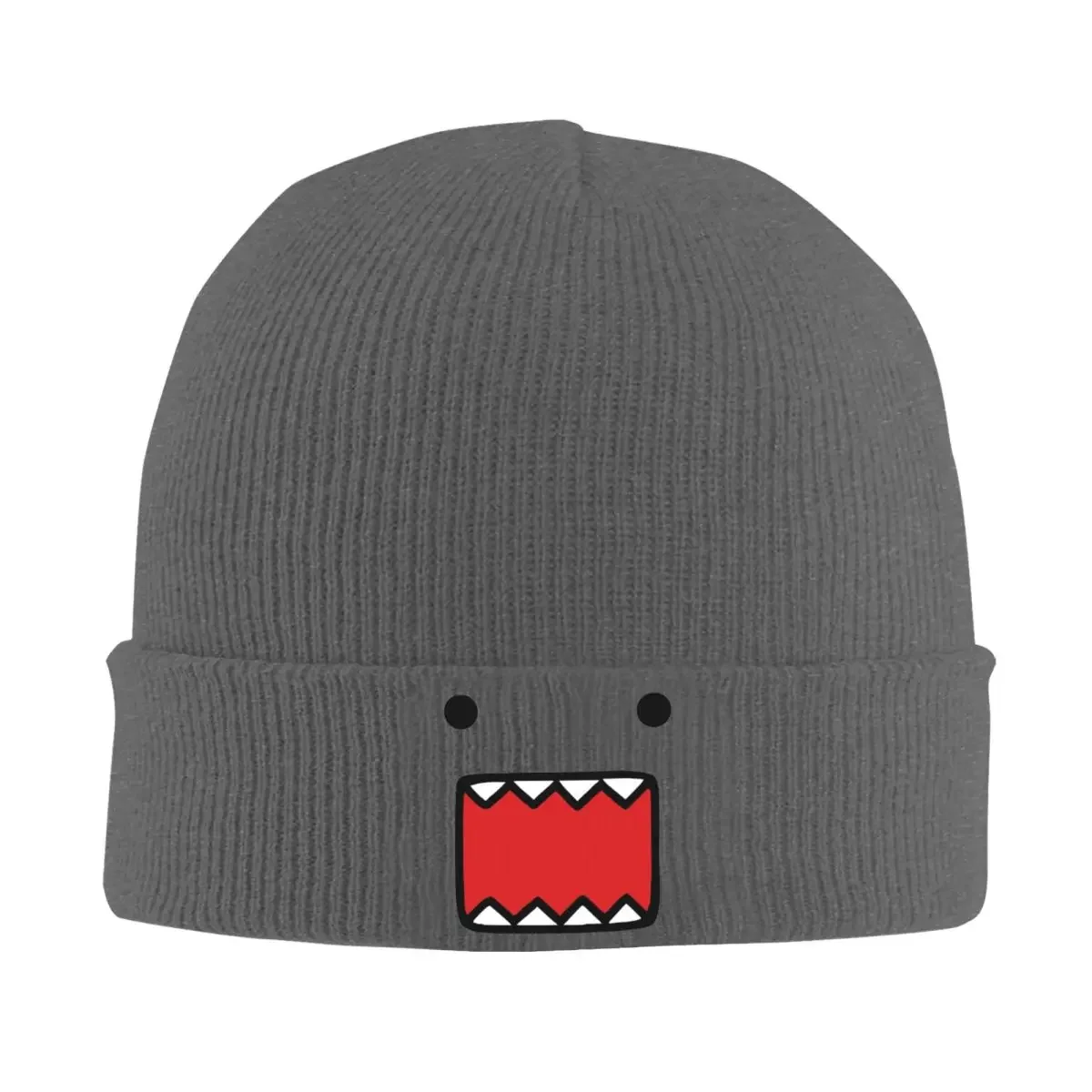 Domo Kun Doll Face Knitted Caps for Women Men Beanies Autumn Winter Hats Warm Cap