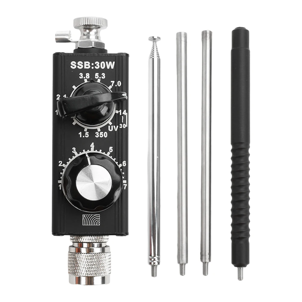 

Mini-ANT 30W QRP Shortwave Antenna 1.8MHz-30MHz Full-Band Tuned Antenna