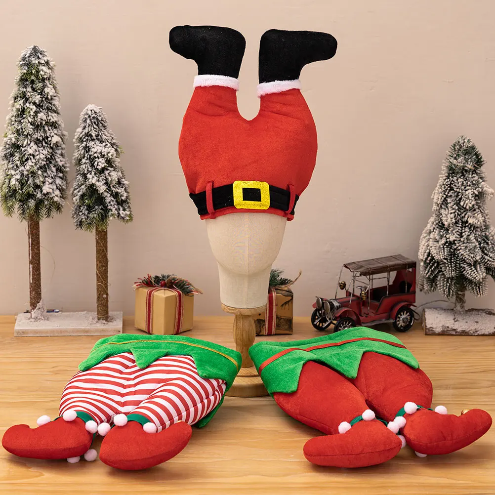 

Christmas Hat Leg Design Thickened Portable New Year Eve Party Supplies Pants Xmas Party Hat Portable Supplies Holiday