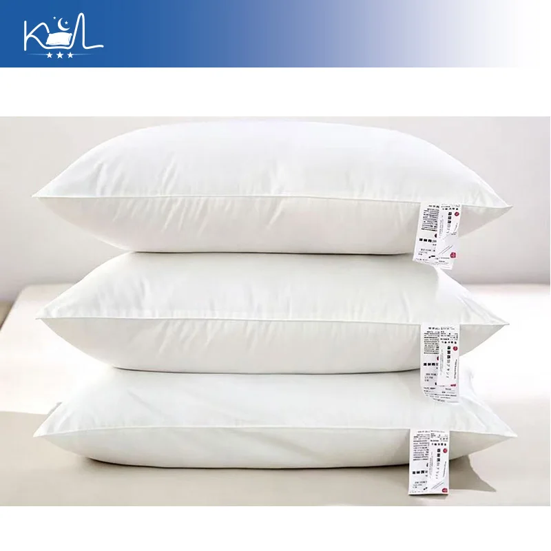Goose Feather Down Pillow, Adjustable Loft Soft Medium Firm Bed Pillow for Sleeping, Hotel Quality Queen Size Pillow