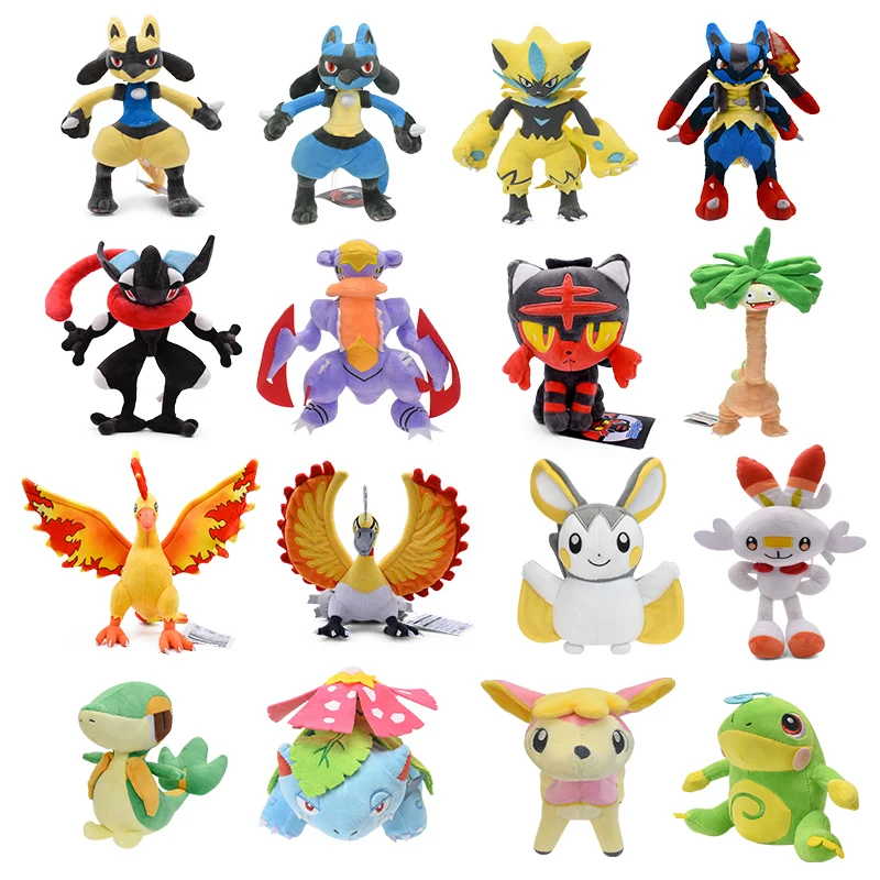 Pokemon Plush Emolga Sirfetch\'d Latias Charmander Gardevoir Ho-Oh Litten Exeggutor Zeraora Lucario Cubone Kawaii Toys Gift