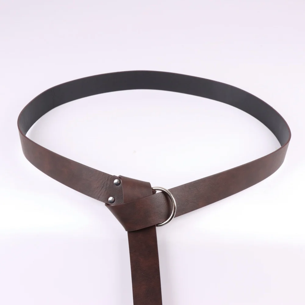 Medieval PU Leather Belt, Renaissance Waist Belt, Cork Glass Magic Bottle with Bottle Cover, Halloween Belt