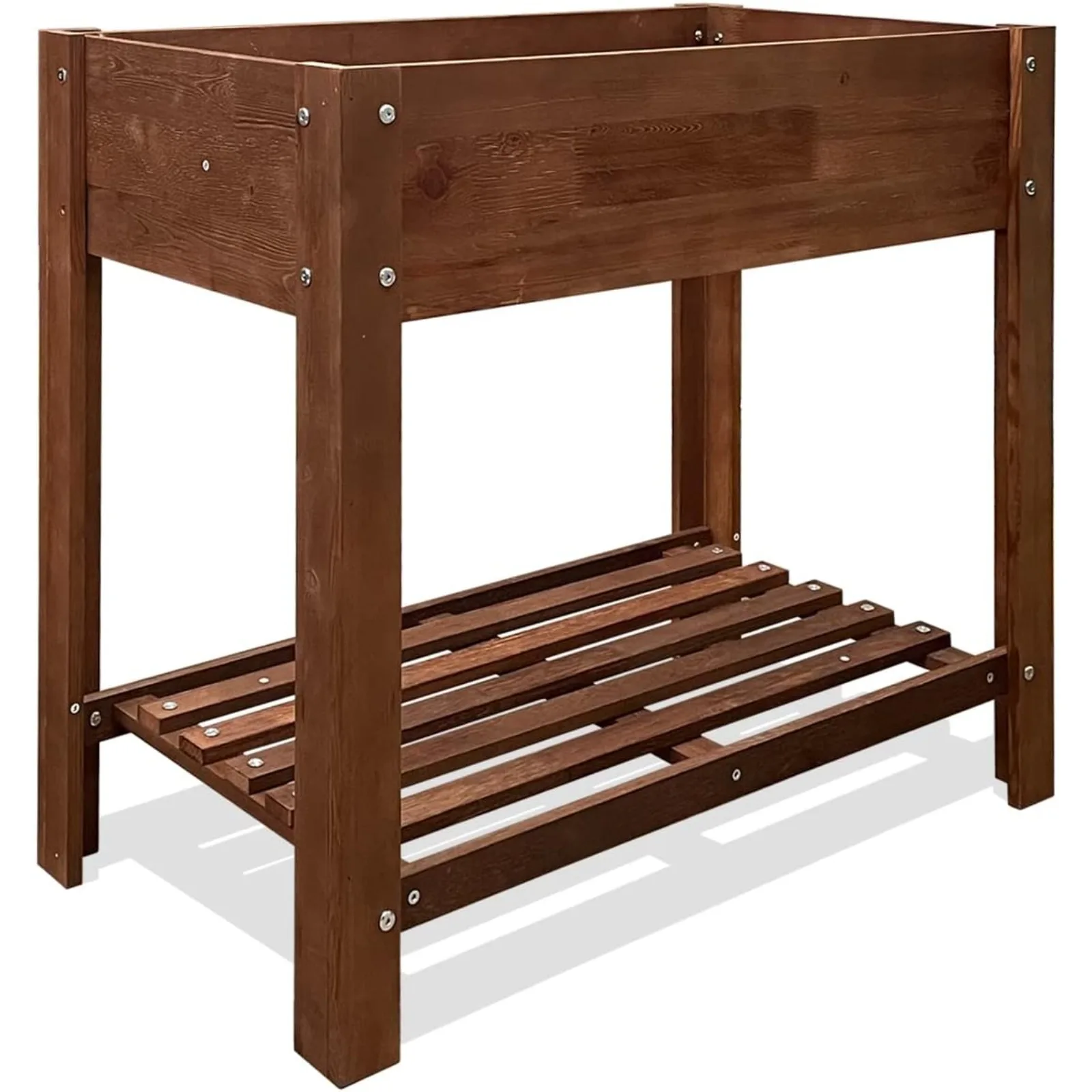 

86 York Raised Garden Bed Kit with Legs | Outdoor Elevated Wood Raised Planter Box with