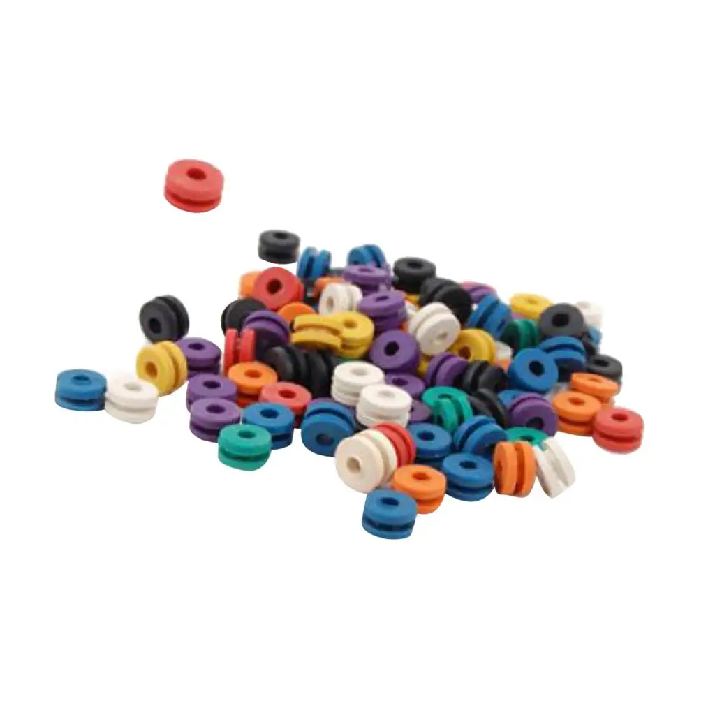 Replacement Machine Grommets Pads, Armature Supply, 3mm, 100 peças