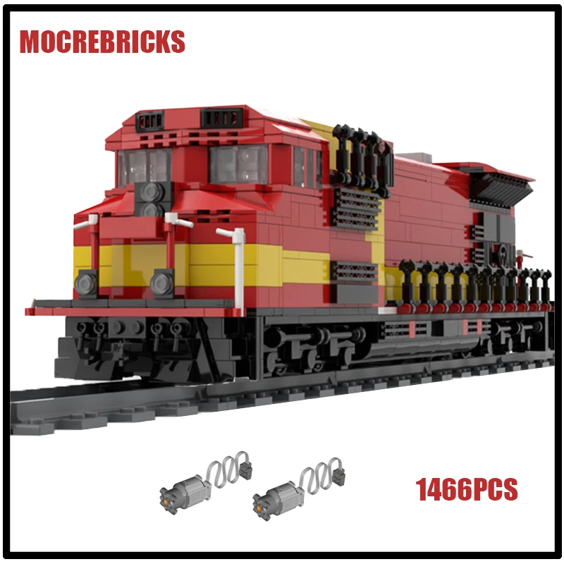 1466PCS High Speed Railroad Train AWVR 777 Railway Steam Locomotive With Motor MOC Building Blocks Toys Kid's DIY Bricks Gifts