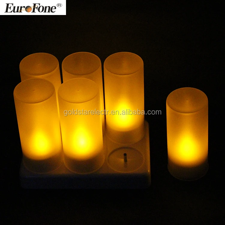 

CE/ROHS Certified Flameless LED Tea Lights Candles - Decorative Easter Egg Decoration Lights Church Altar LED Lights Set of 6