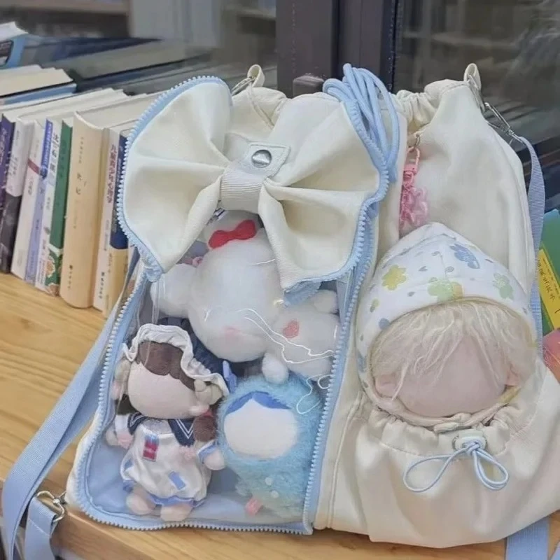

Drawstring Ita Schoolmochila Kawaii 3D Big Bows Bag Japan Sweet Cute Backpack Lightweighte Sac Femme 2025 New Bags for Woman