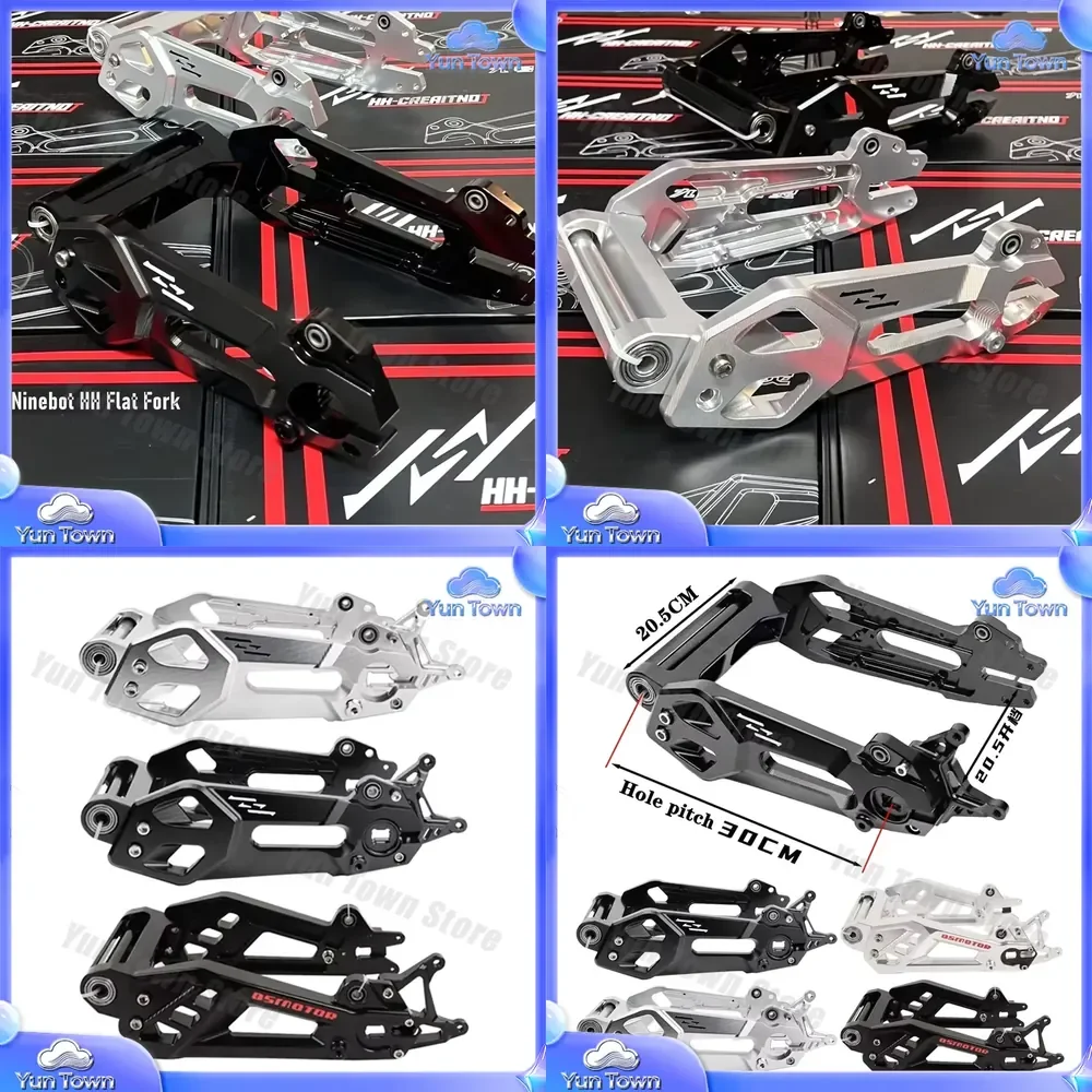 Electric Scooter Swing Arm CNC Aluminum Alloy Flat Fork for Ninebot E70 E80C E100 E125 E200P E N Series Universal