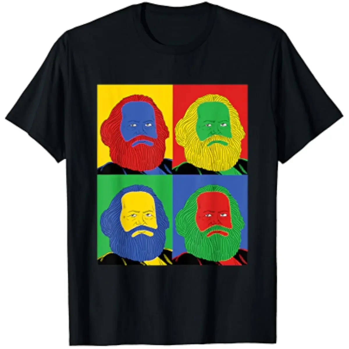Karl Marx Retro Pop Art Historical Graphic T-Shirt 100% Cotton O-Neck Summer Short Sleeve Casual Mens T-shirt Size S-3XL