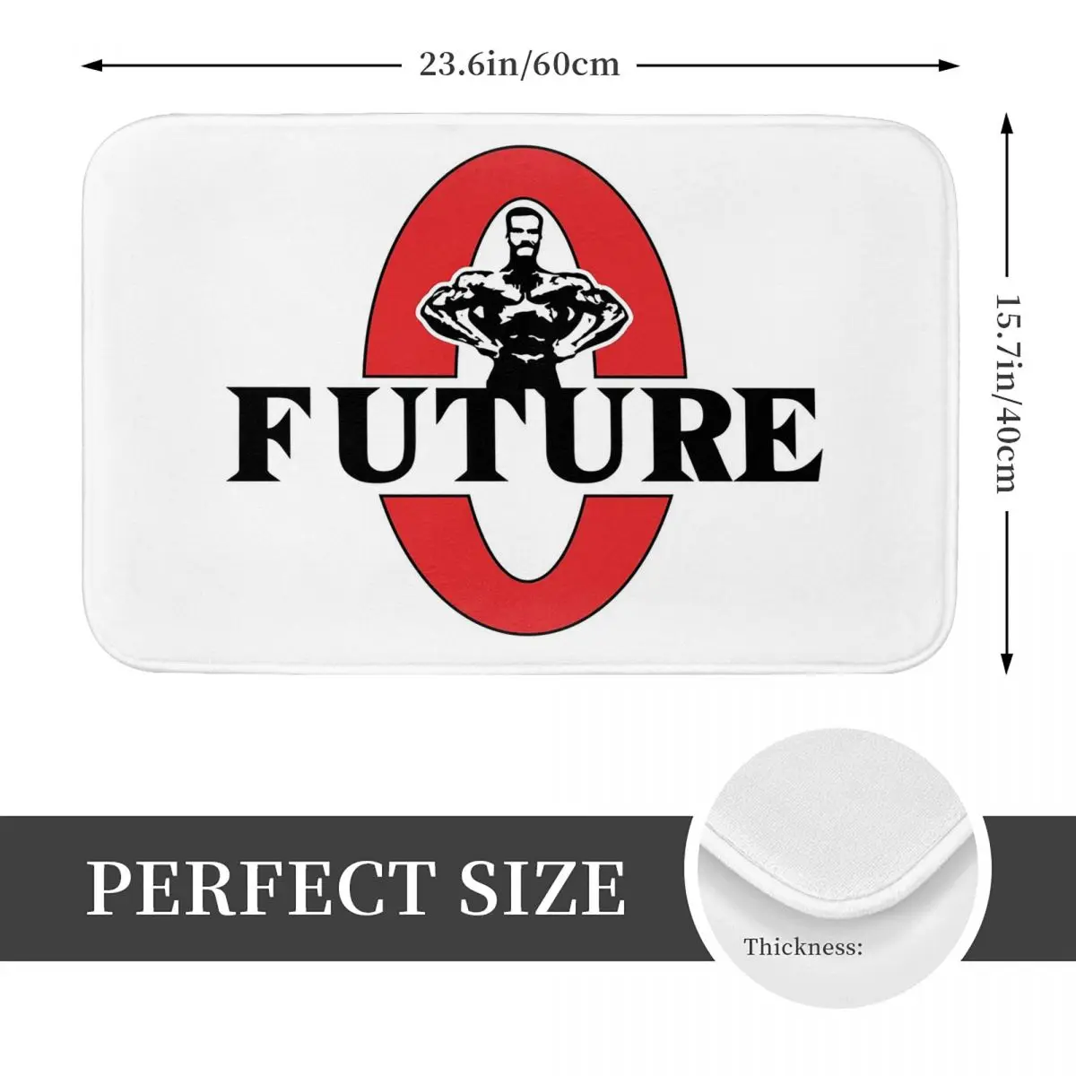 Future Mr Olympia Motivations Non-slip Doormat Floor Mat Antiwear Carpet Rug for Kitchen Entrance Home Bedroom Footpad Mats