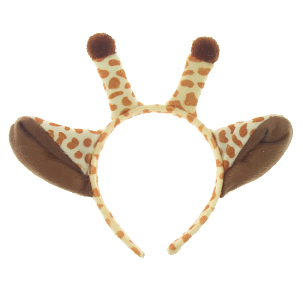 Fox Ear Furry Halloween Headband Animal Giraffe Ears Haloween Headhoop Hair Costume Pop Child