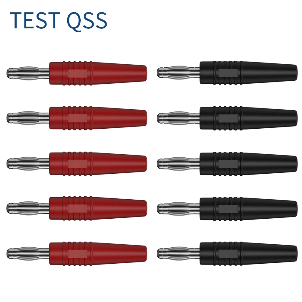 QSS 10 sztuk 3MM wtyczka bananowa drut niklowany typ lutowania dla 3MM gniazdo bananowe adapter wtyczki narzędzia elektryczne Q.10008 — zdjęcie 3
