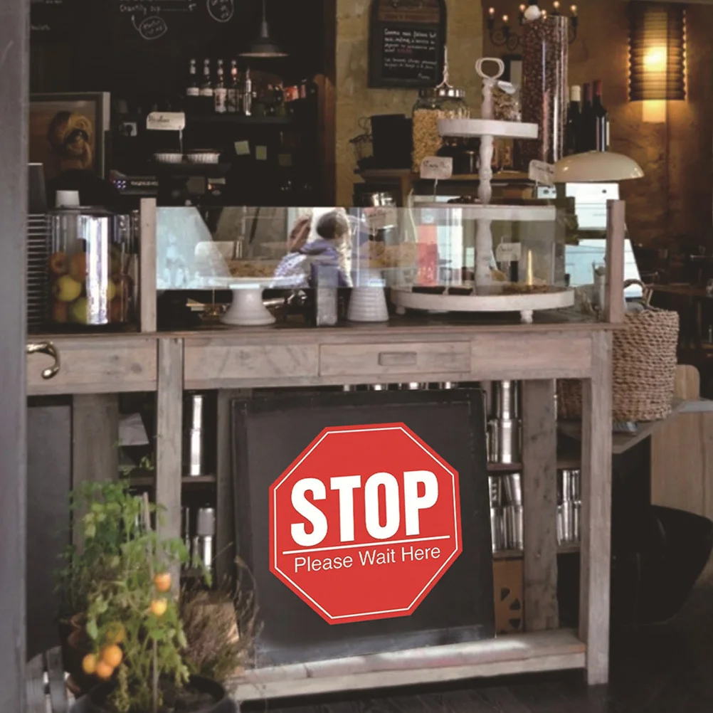 

1pcs Social Distance Reminding Stickers Anti-Epidemic Warning Decal For Public Places Stay Safe Sign Sticker Pvc Waterproof