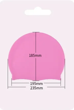 Badekappe aus Silikon, wasserdicht, für Männer, Frauen, Erwachsene, Kinder, Poolkappen, Tauch- und Schwimmausrüstung, elastische Kappen – Detail 1