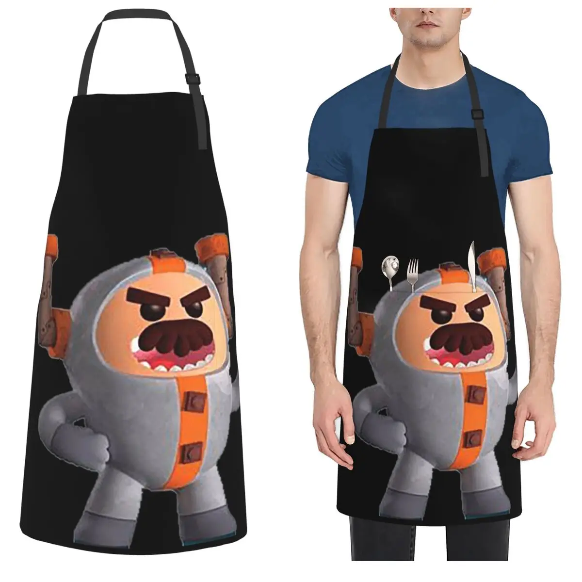 مريلة Go Jetters Chef للطبخ والخبز، مريلة مقاومة للماء لتنظيف المطبخ للنساء والرجال