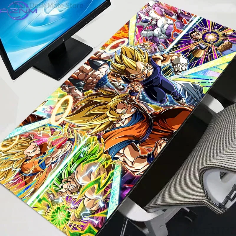 Dragon Ball Goku Vegeta Anime Mouse Pad, Rubber Non Slip Gaming Desk Mat, Classic Comic Panel HD Print Mouse Pad, Smooth Surface