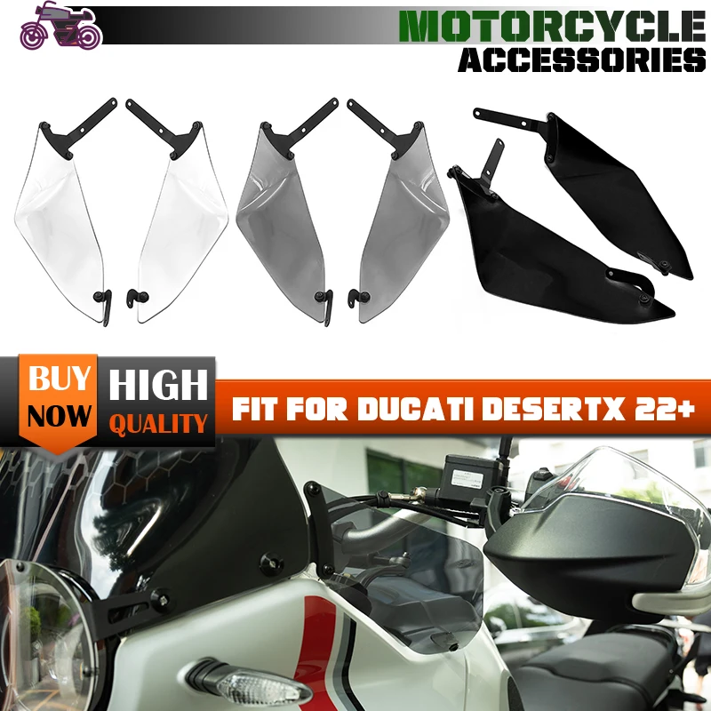 

Rhyming Side Fairings Sides Wind Deflector Upper Deflector Kit Black ABS Fit For Ducati Desert X DesertX 2022-2023