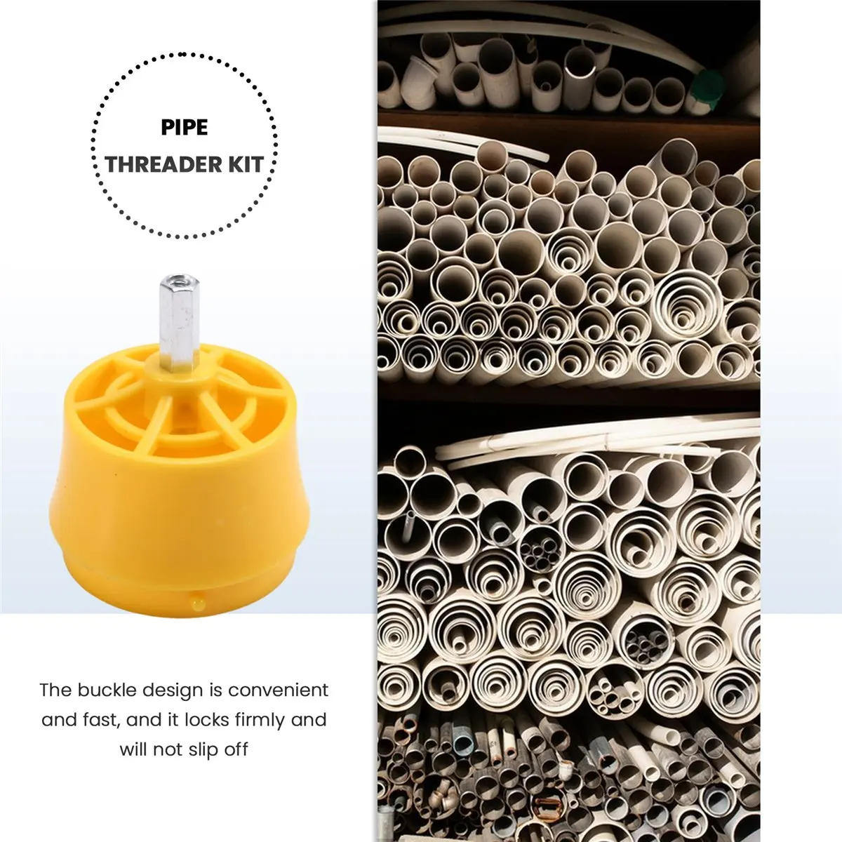 2025 + بولي كلوريد الفينيل صانع الموضوع أداة الأنابيب عراف السباكة مجموعة أدوات الأنابيب عراف مجموعة 1/2in 3/4in 1in يموت الأنابيب البلاستيكية الحنفية يموت مجموعة #6
