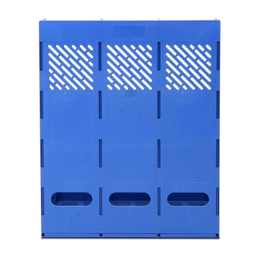 Durable PP Desk Organizer 3 Compartments 4 Vertical Compartments File Sorter Sturdy Storage Box Document Holder Bookshelf