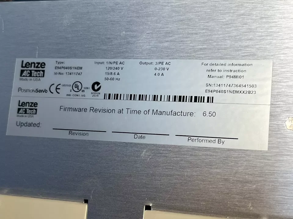 Aluminum Drive E94P040S1NEM Servo Driver Module for Industrial Equipment E94AZMS0094 E94AZMS0314 E94AZMS0184 E94AZPM0094N