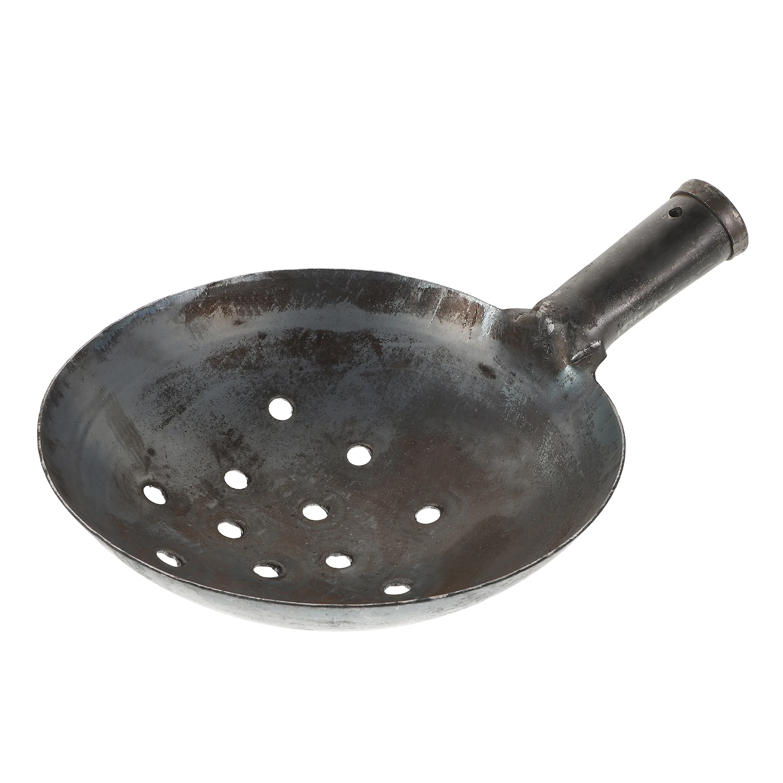 

Round Iron Ladle Scoop Cleaning Drain Sludge Cement Dredging Mud Shelling Tools Beach Metal Rake Chicken Coop Dirt Sifter Snow
