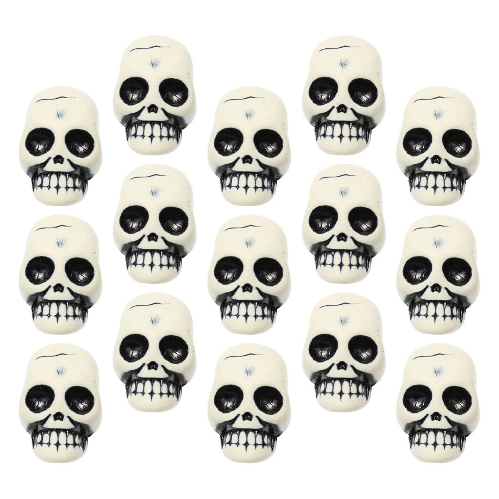 

25 Pcs Toy Skull Decoration Bone Table Artificial Head Halloween Model