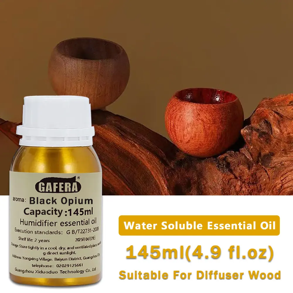 GAFERA 145ml (4.9 fl.oz) Aceites Esenciales Black Opium Ritz-Carlton - Para Difusor de Madera y Madera Aromática, Humidificador y Piedra Aromática