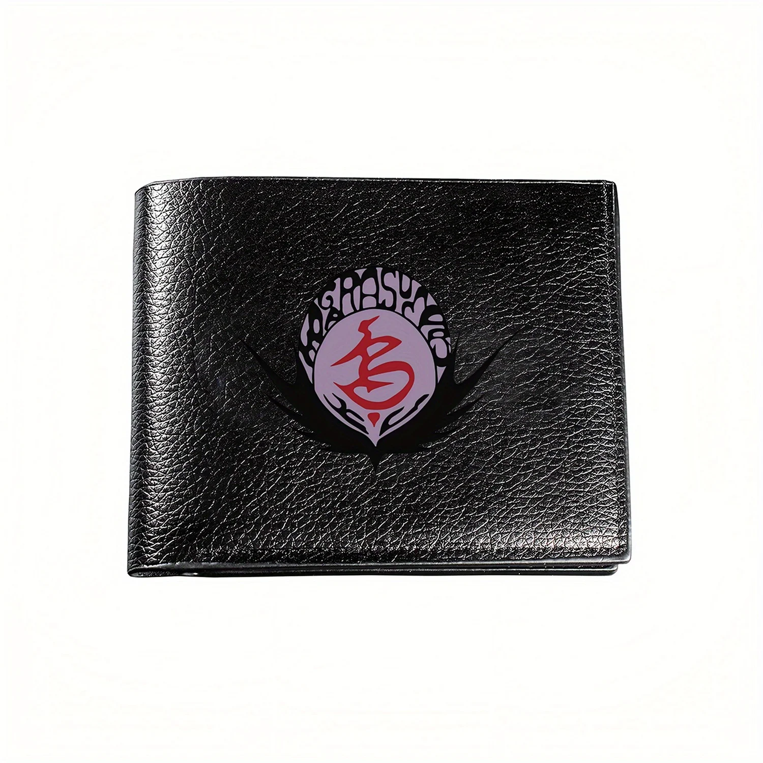 Elegante símbolo rojo Kanji bonita cartera de negocios para hombre Casual elegante Simple práctico calidad cartera elegante impresión gráfica Creat