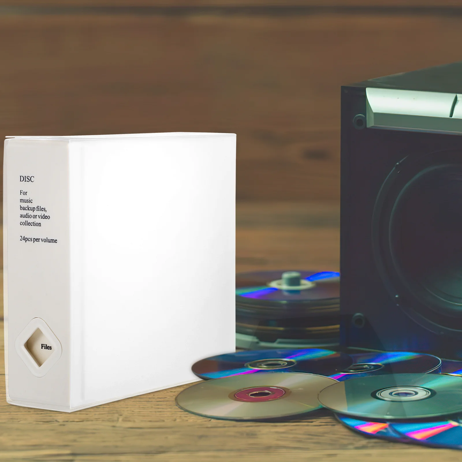 

1pcs Cd Storage Case Box Holder For Discs U Disks Movie Music Abs Pvc Non-Woven Fabric Protective Sleeve Dust Resistant