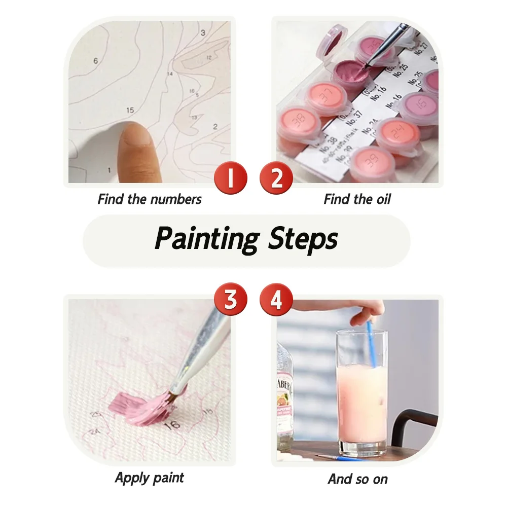 Painting By Numbers Diy Canvas Painting Personality Photo Customized DIY Picture Drawing Coloring by Numbers Metal Frame Adult view 5