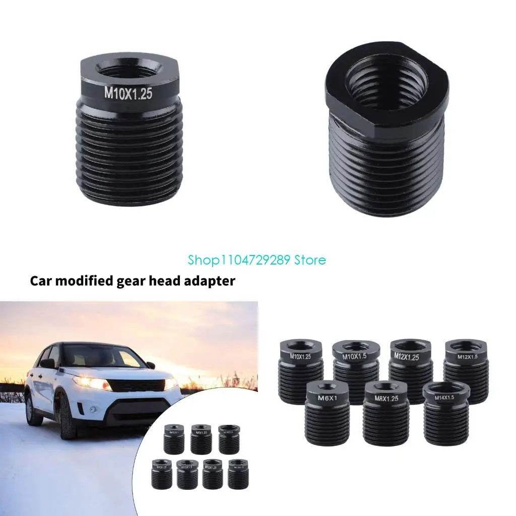 

D8KE Metal Gear Shifts Knob Adapters No Tool Required High Strength Metal Shifts Knob Suitable for Most Vehicle Models