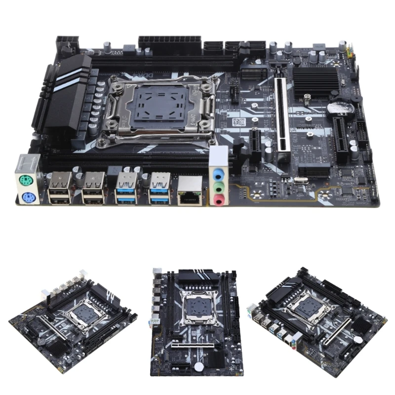 X99 DDR4 LGA2011-3 Motherboard Set LGA2011-3 USB3.0 NVME M.2 SSD USB2.0 SATA3.0 Motherboard for Desktop PC