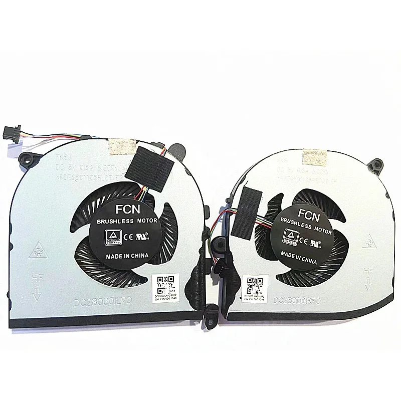 New CPU GPU Cooling Fan for DELL XPS 15 9560 Precision M5520 5520 Laptop Cooler Fans 0VJ2HC0TK9J1