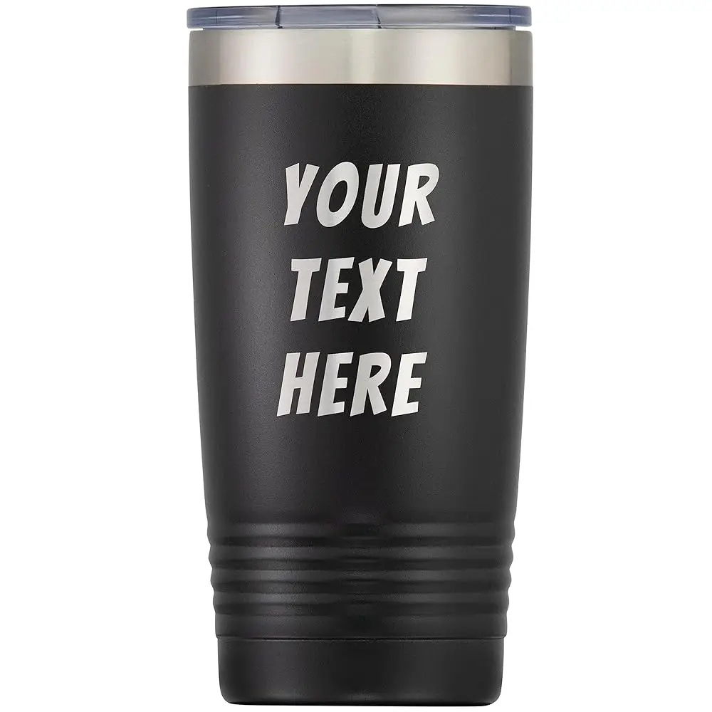 

Personalized Tumbler With Custom Engraved Text, 20 Oz Stainl Steel Mug, Double Wall Insulated Travel Coffee Tumbler With Lid,