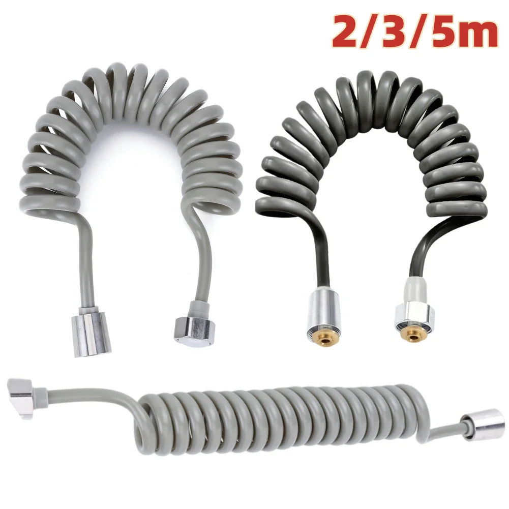 

2/3/5 м пружинная насадка для душа, спринклерный шланг, гибкий душевой шланг, пружинный душевой телефонный шланг, пружинная трубка, аксессуар для биде