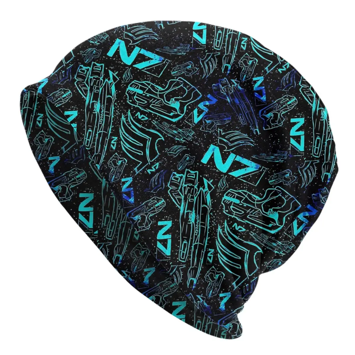 Effect Mass N7 Game Skullies Beanies Hat Hip Hop Unisex Ski Caps Warm Thermal Elastic Bonnet Hats