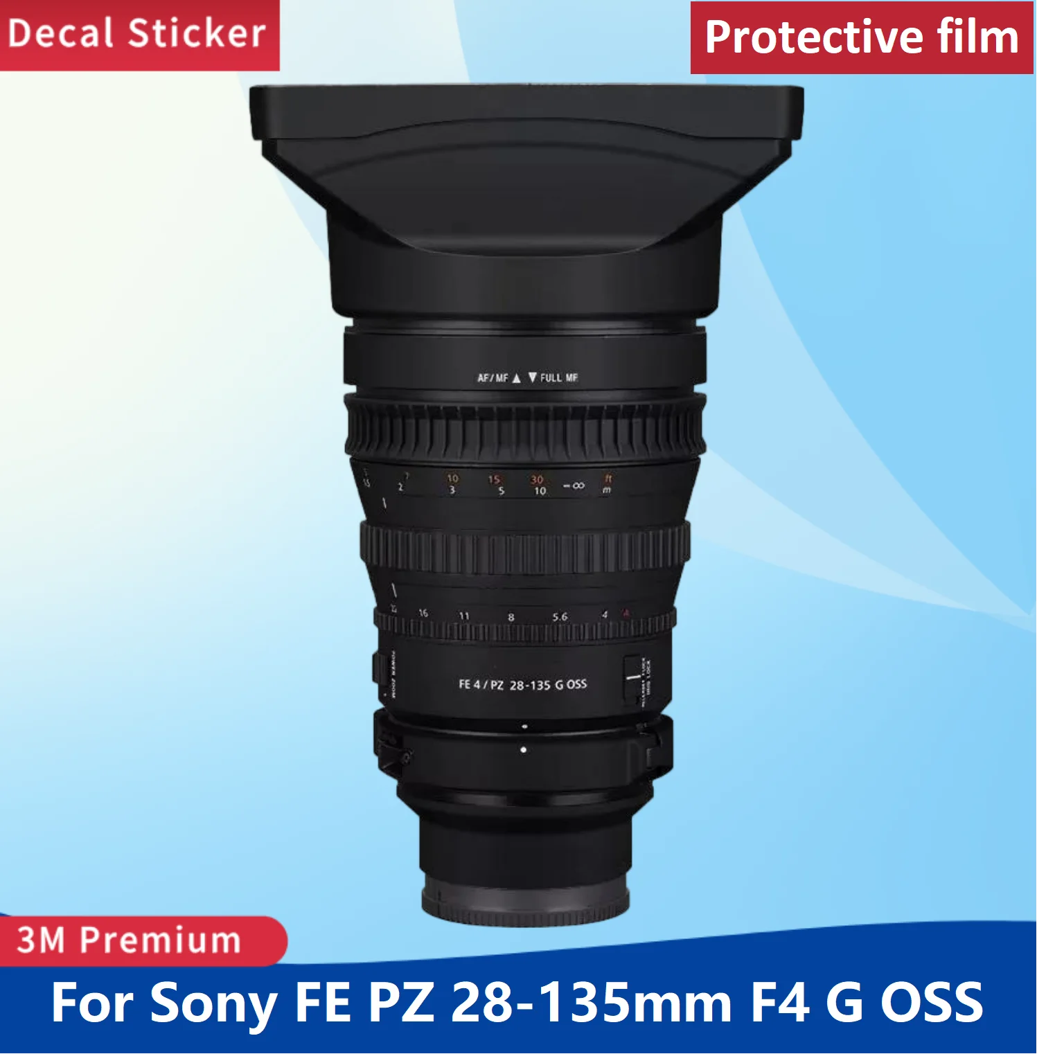 Защитная пленка для объектива FE PZ28-135mm F4 G OSS, износостойкая, для Sony PZ 28-135