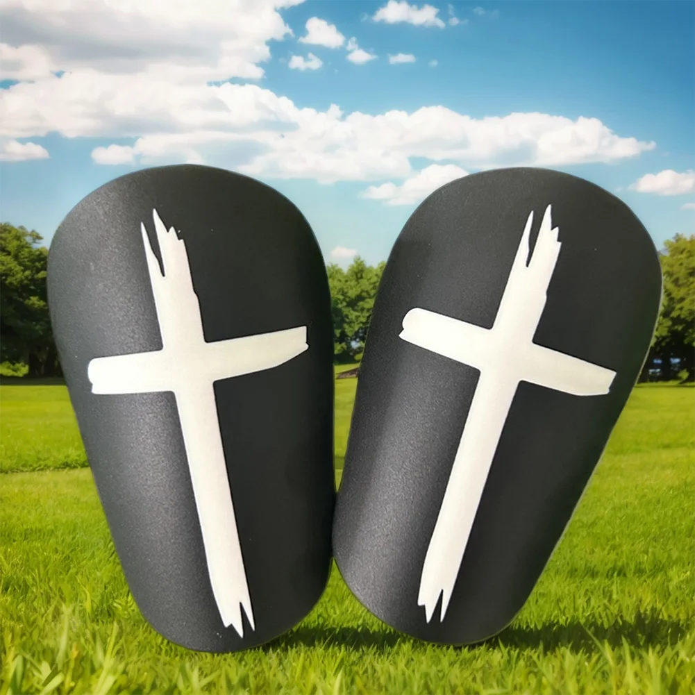 1 пара миниатюрных футбольных щитков для голени EVA Cross Soccer Shin Guards Амортизирующая футбольная защита для ног для детей, молодежи и взрослых