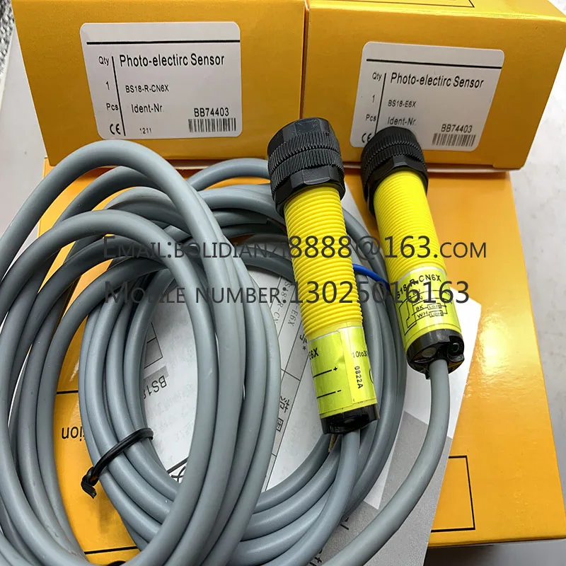 New photoelectric switch sensor BS18-R-CN6X BS18-R-CP6X BS18-E6X One year warranty In stock