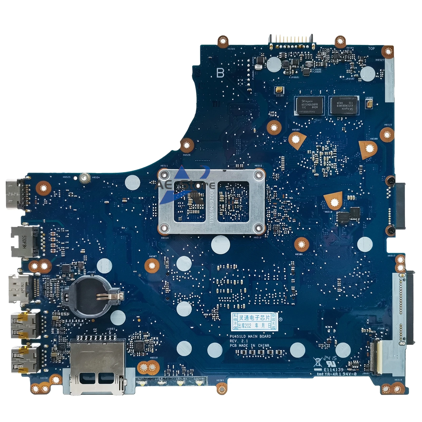 PU451L Mainboard For ASUS ASUSPRO ESSENTIAL PU451LD PRO451LD Laptop Motherboard I3 I5 I7 4th Gen GT820M DDR3L