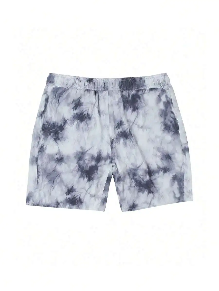 

Mens Tie Dye Print Casual Shorts For Daily Wear