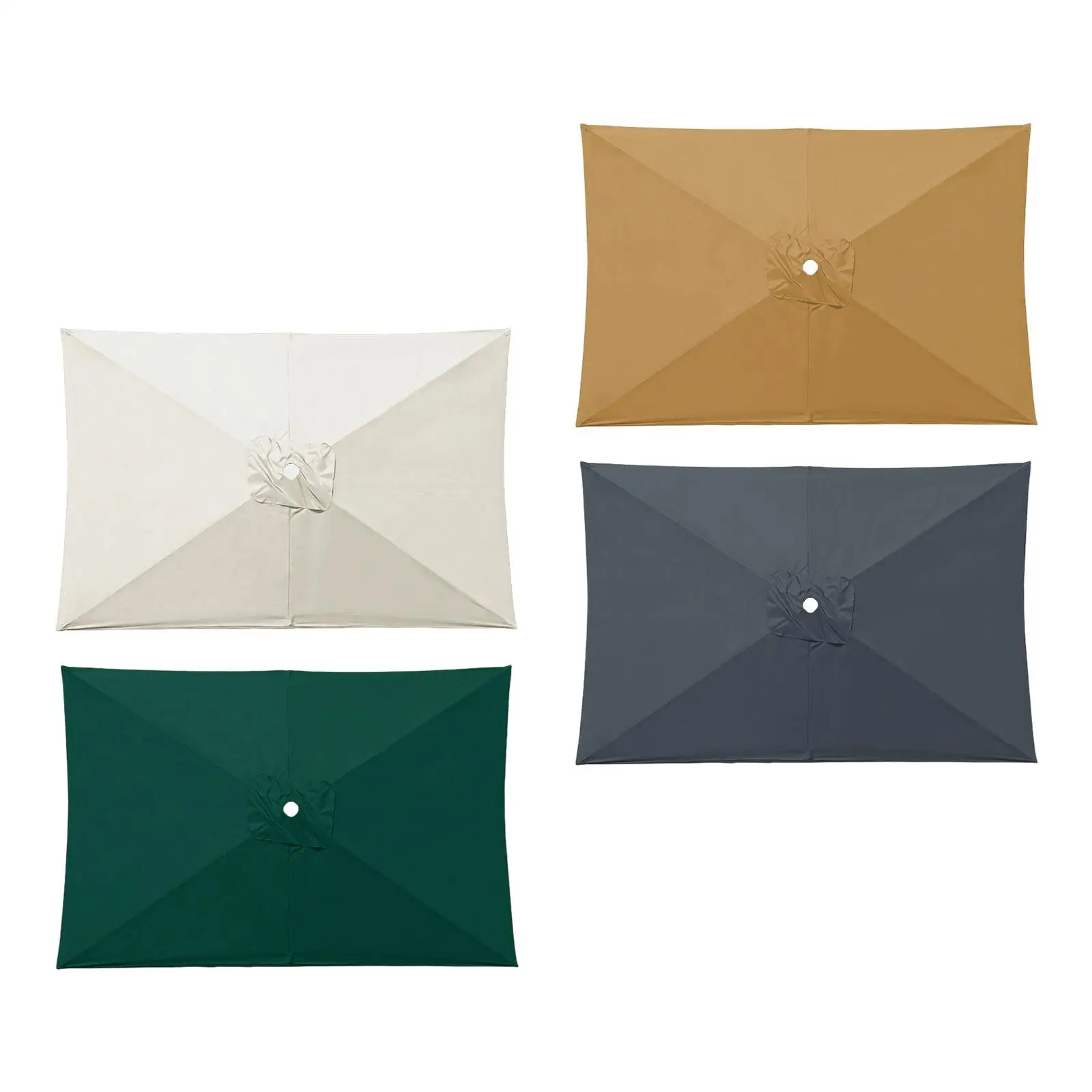 

Сменный навес для зонта для патио, 200 см x 300 см, сверхмощный, простой в установке, верхняя крышка для зонта для двора, газона, патио, использования на открытом воздухе