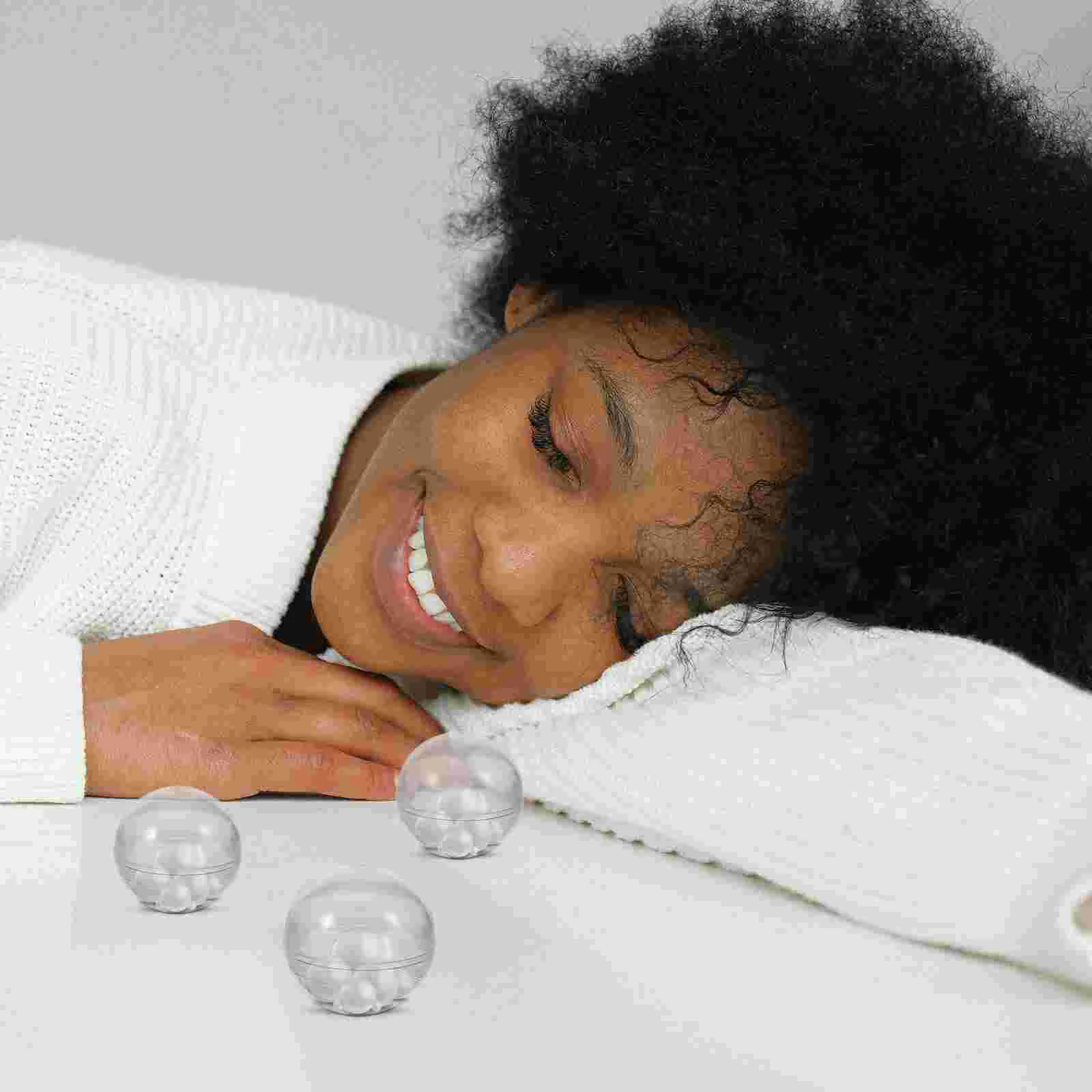 50 Pcs Transparent Round Vending Machine Capsules Clear Plastic Empty Gift Packaging Balls For Birthday Party Storage Display