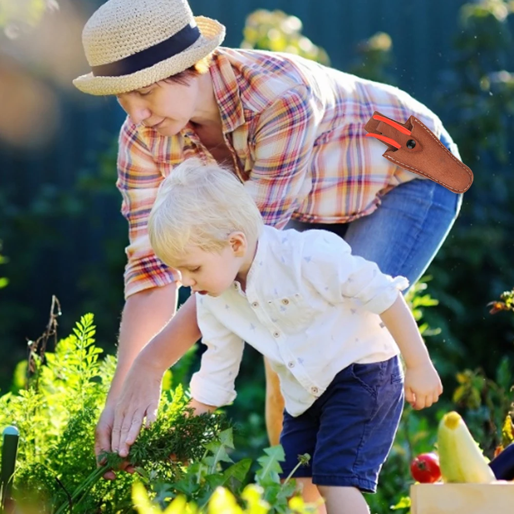 Kéo Bao Da Phần Cứng Lưu Trữ Túi Trái Cây Chi Nhánh Kéo Bao Da Bảo Vệ Làm Vườn Máy Tỉa Kéo Cắt Vỏ Dụng Cụ