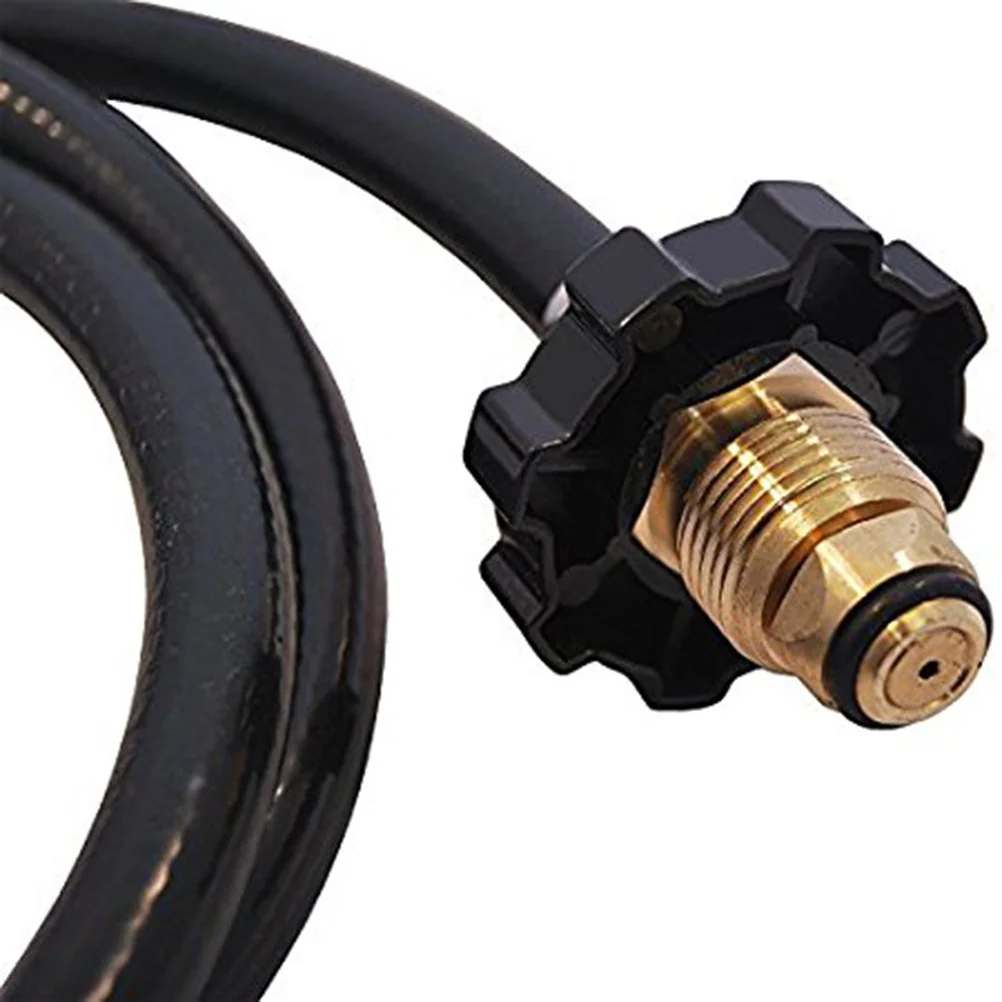 

Propane Refill Adapter Flat Tank Gas Hose Black 20lb 6 Feet Long Double Sided Stove Gas Hose Outdoor Camping Picnic Barbecue