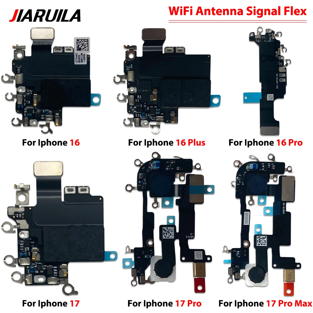 20pcs/set Tested Well For Iphone 16 17 Plus Pro Max 17 Air Wifi Signal Wi-Fi Antenna Ribbon Wire Connector Ribbon Flex Cable