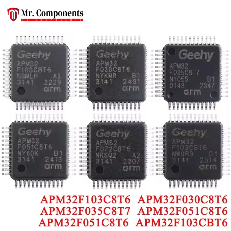 1PCS APM32F103CBT6 APM32F103C8T6 APM32F030C8T6 APM32F035C8T7 APM32F051C8T6 APM32F051C8T6 ARM Mikrocontroller MCU IC Chip Neue