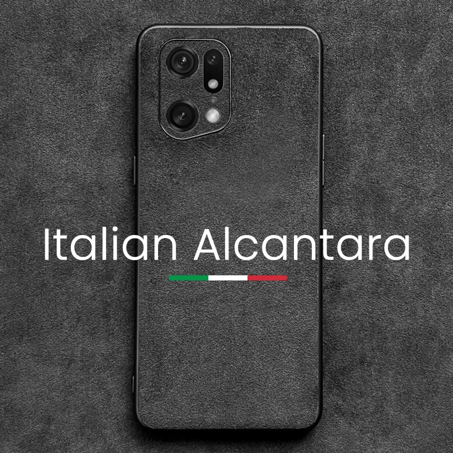 

ALCANTARA Case for OPPO Find X6 Pro X5 5G Luxury Supercar Interior Same Artificial Leather Business Phone Cases Cover